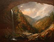 Cauterskill Falls on the Catskill Mountains, Taken from under the Cavern, oil on canvas painting by William Guy Wall, 1826-27